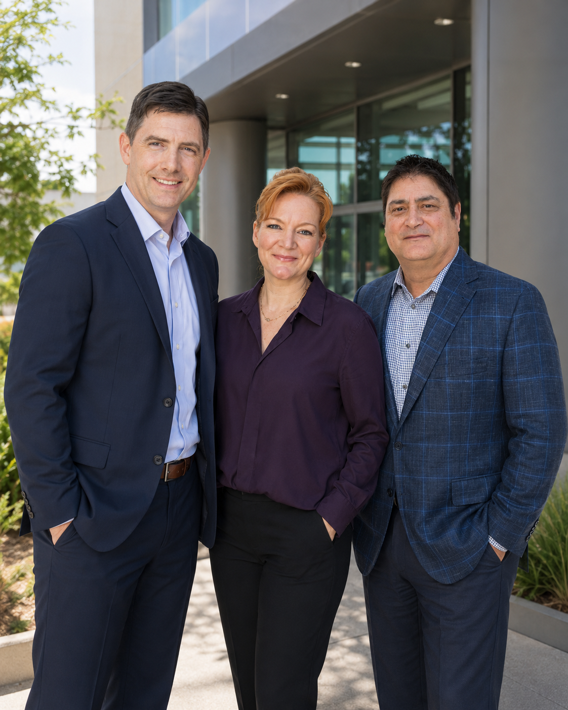The Vellian Group leadership team outside their office
