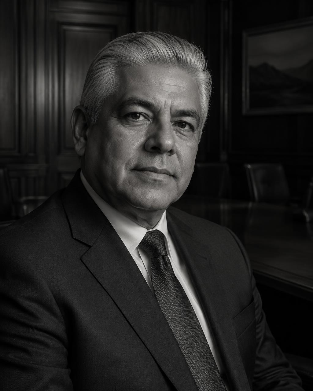 Portrait of fictional board director and fractional executive Daniel Reyes