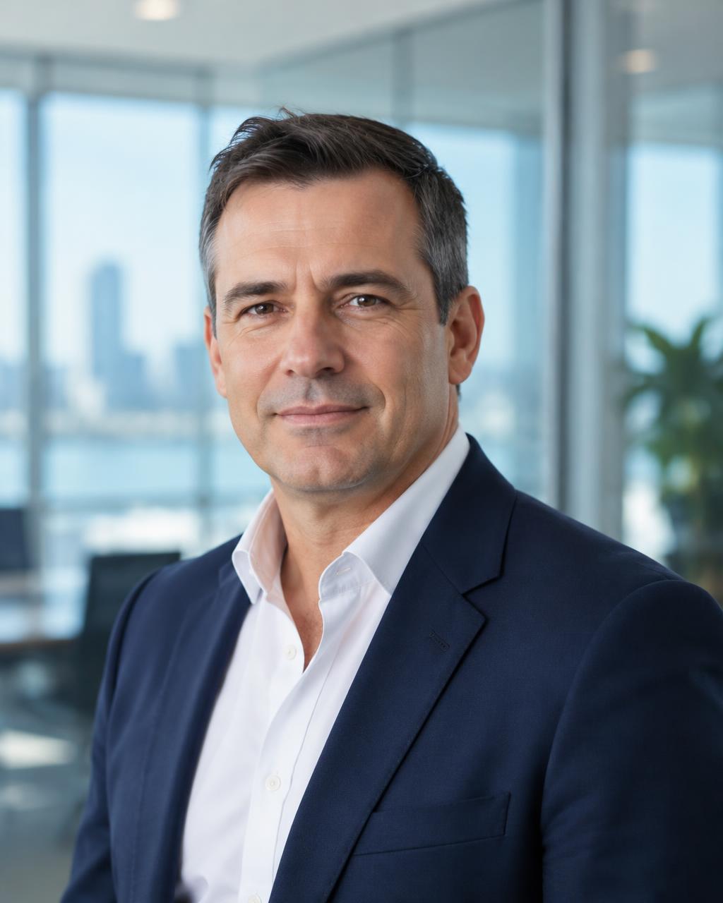 Portrait of fictional executive Michael Bennett